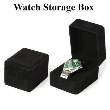 Watch Box Fashion Velvet Round Corner Smartwatch Clock Storage Case Jewelry  Accessories Business Packaging Boxes