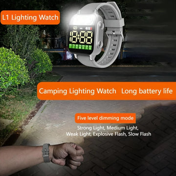 New lighting watch, digital display, high aesthetic value LED men's and women's couple watch, electronic watch