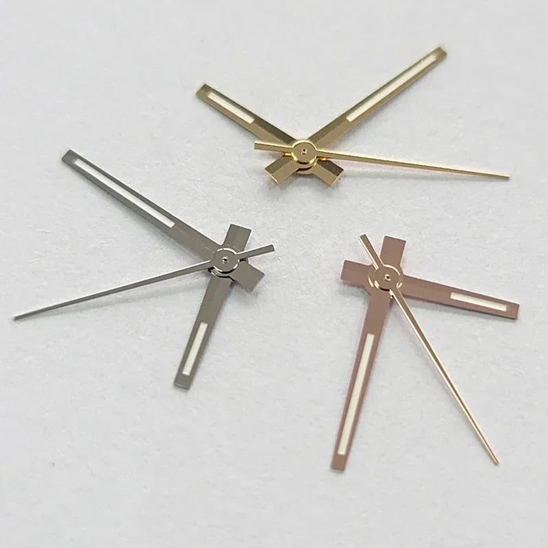 8*12*12.5mm NH35 Watch Accessories Hand for NH35 NH36 Movement Watch Needle Hands for Datejust Green Luminous Silver Gold