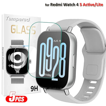 Tempered Glass Screen Protector For Xiaomi Redmi Watch 5 Active/Lite Accessories Protector Anti-Scratch For Redmi Watch 4 Glass
