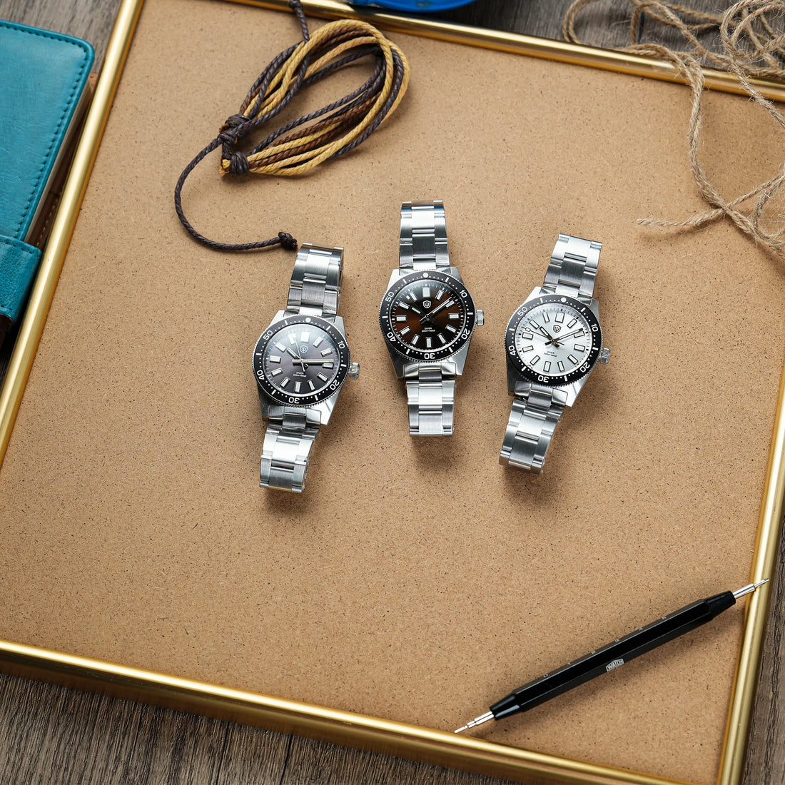 Watchdives WD1965 Watch 38mm VH31 Sweep Second Movement BGW9 Luminous Sapphire 20Bar Waterproof Vintage Luxurious Watches